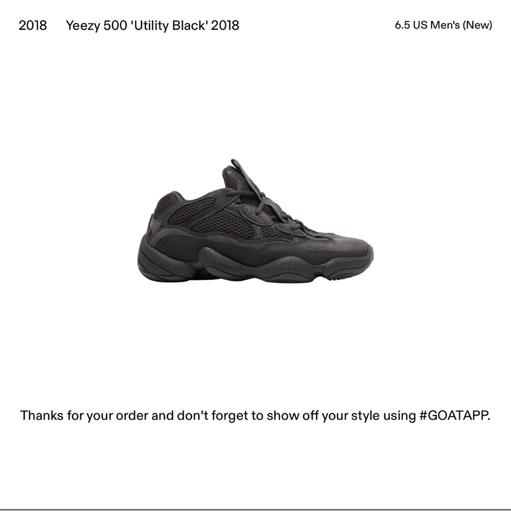 2018 Yeezy 500 Utility Black